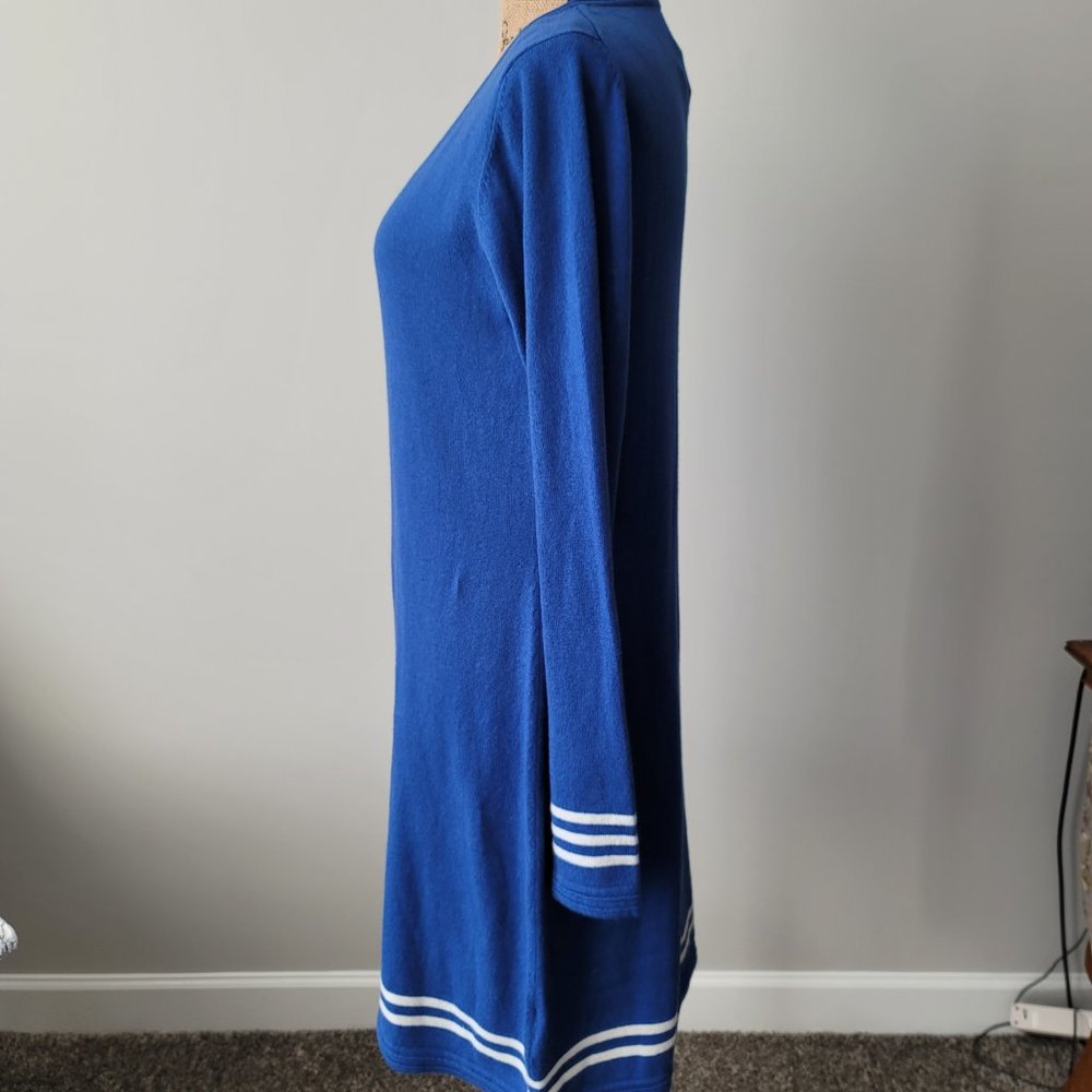 Escales Paris Blue Sweater Dress XL New with Tag - Picture 2 of 14